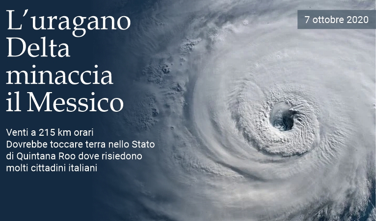 L'uragano Delta minaccia il Messico