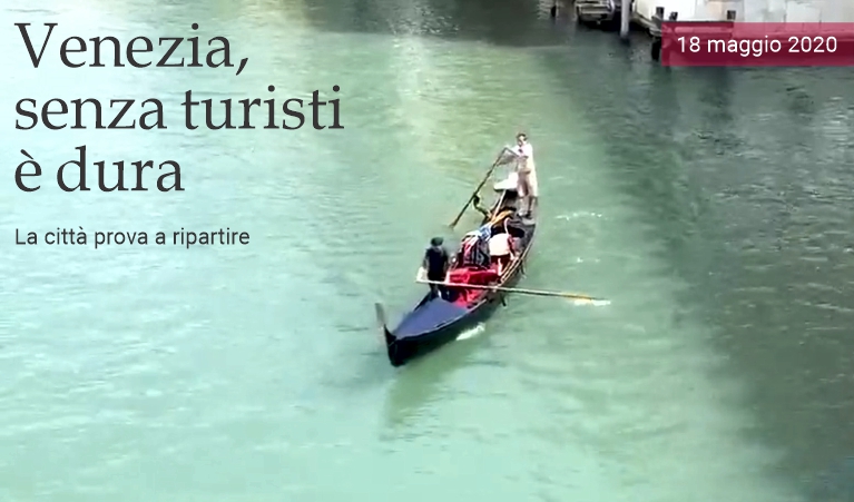 Venezia, senza turisti  dura