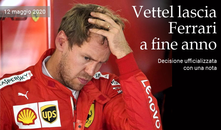 Vettel lascia Ferrari a fine anno