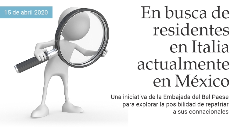 En busca de residentes en Italia actualmente en M�xico